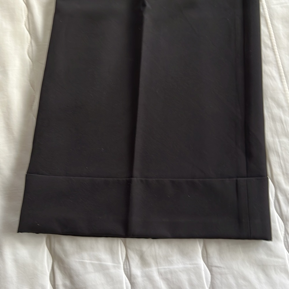 Boston Proper Black Wide Leg Pleated Slacks (new) Size 2 - Picture 5 of 6